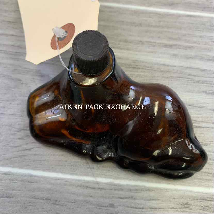 Horse Shaped Amber Avon Container