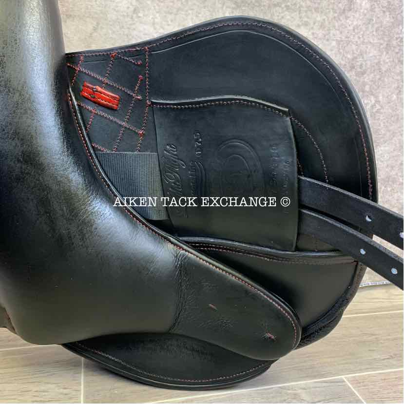2019 Schleese LightFlight Bi-Nateline Jump/XC Monoflap Saddle, 17.5" Seat, Adjustable Adaptree, Wool Flocked PSI Panels