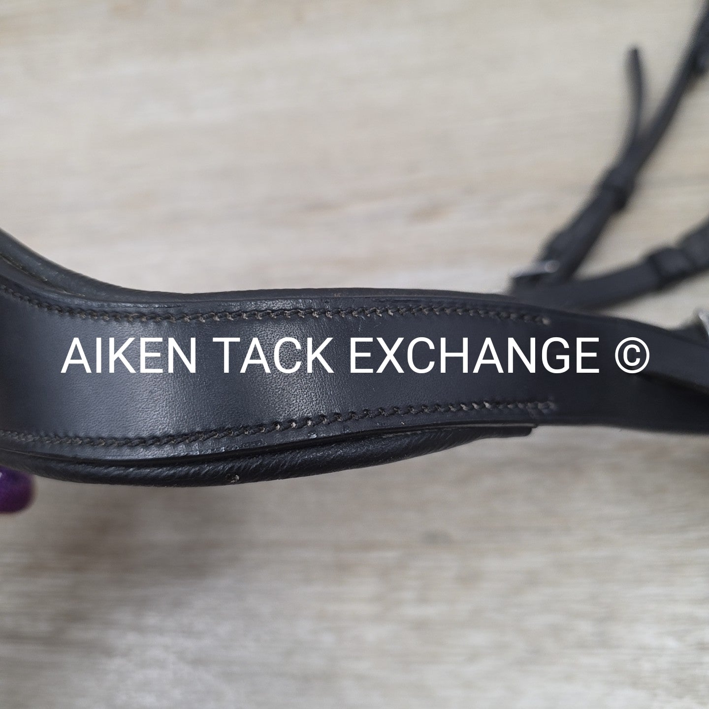 Collegiate ComFiTec Training Bridle, No Browband, No Reins, Black, Size Full