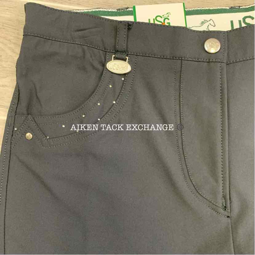 KL Select USG Valentina Silicone Grip Knee Patch Breeches, Size 32