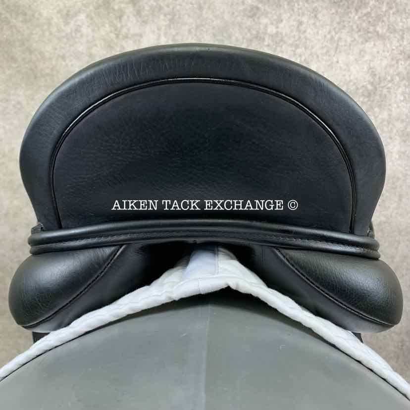 **SOLD** 2017 Custom Saddlery Laguna XR Monoflap Dressage Saddle, 18" Seat, Adjustable Tree, Wool Flocked Panels