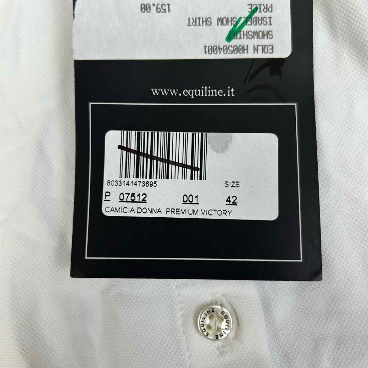 Equiline Isabel Long Sleeve Show Shirt, Size 42