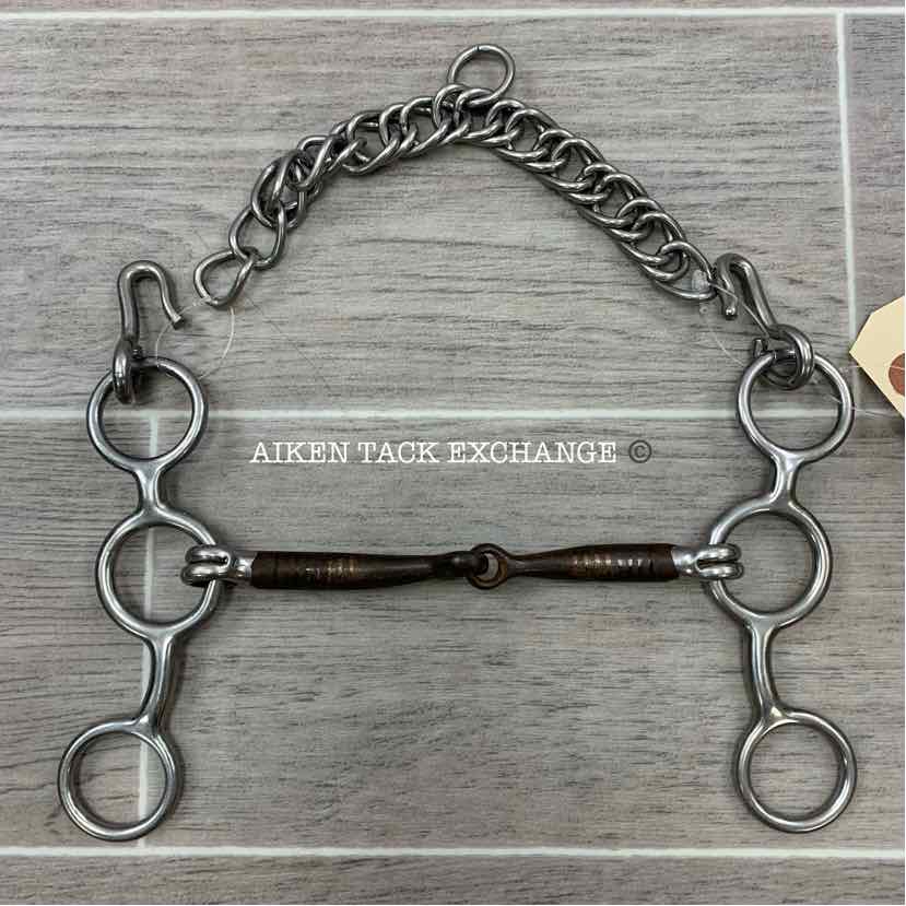 Sweet Iron Single Joint Jr. Cow Horse Bit 5"