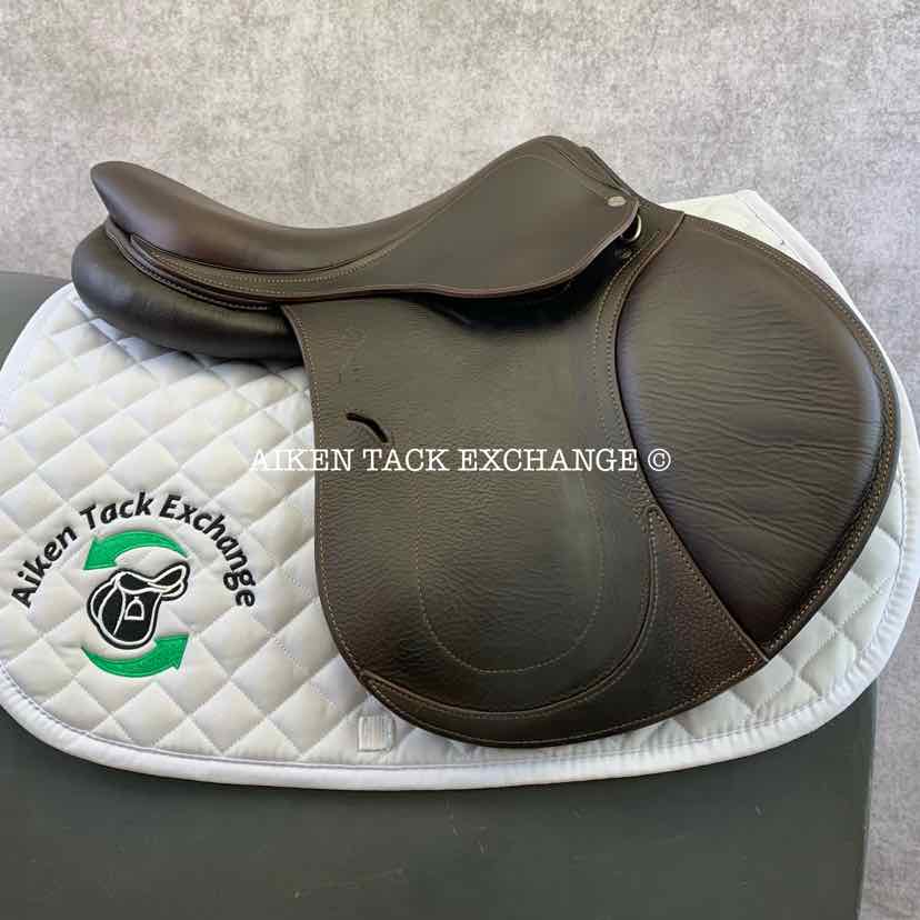 **SOLD** 2020 Antares Contact Jump Saddle, 17" Seat, 1A Flap, Medium Tree, Foam Panels, Full Buffalo Leather