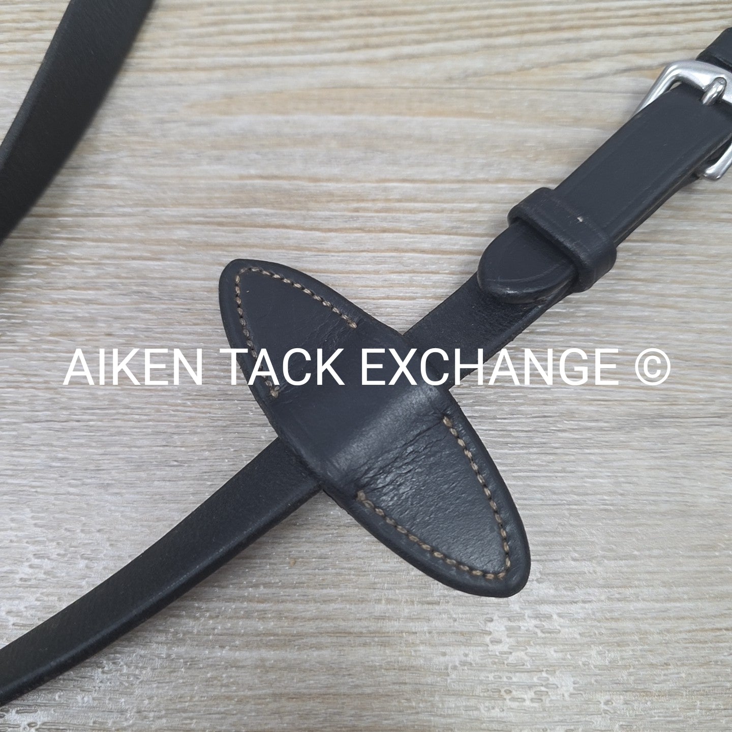 Artemis Rubber Reins, Black, Size Full