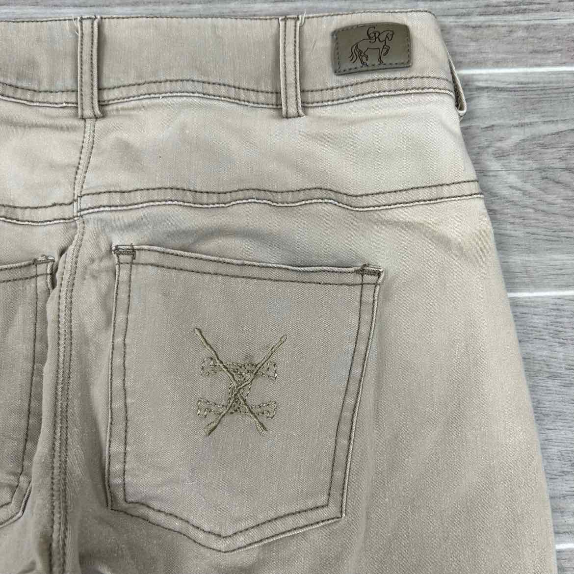 Goode Rider Silicone Grip Knee Patch Breeches, Size 30 R