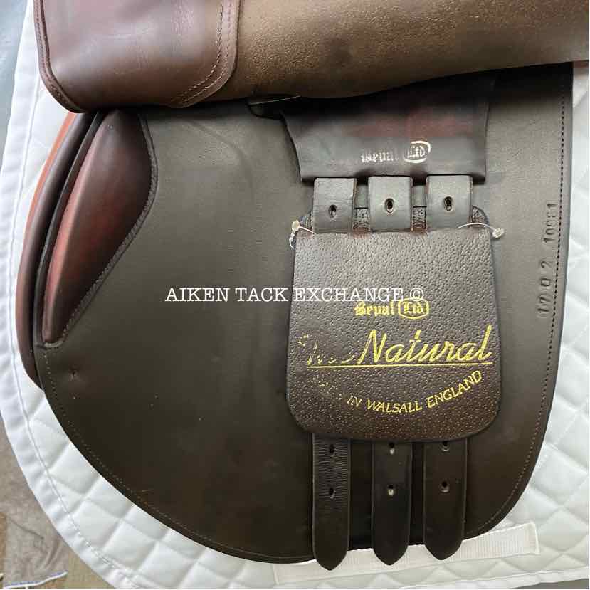Beval The Natural Close Contact Jump Saddle, 17" Seat, Medium Wide Tree, Foam Panels