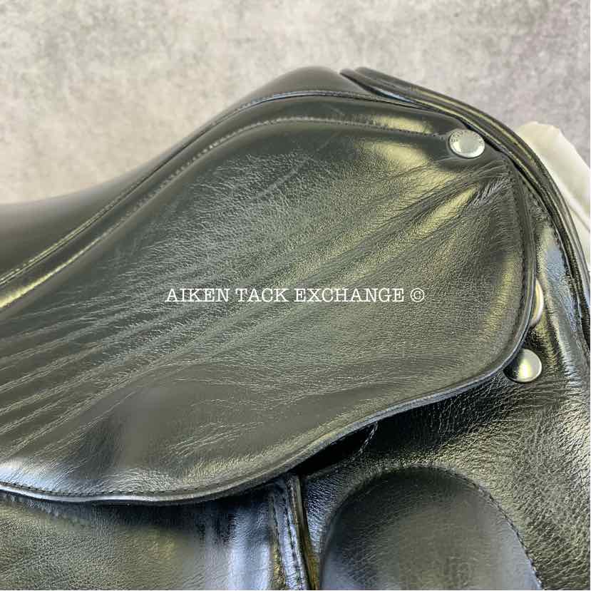 Equation Saddlery Dressage Saddle, 18" Seat, Short Flap, Wide Tree, Wool Flocked Panels