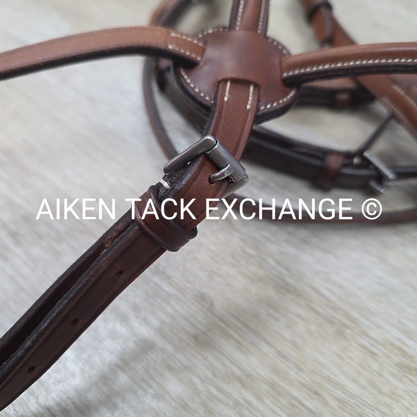 Dover Saddlery Circuit Plain Raised Figure 8 Bridle, No Reins, Size Full