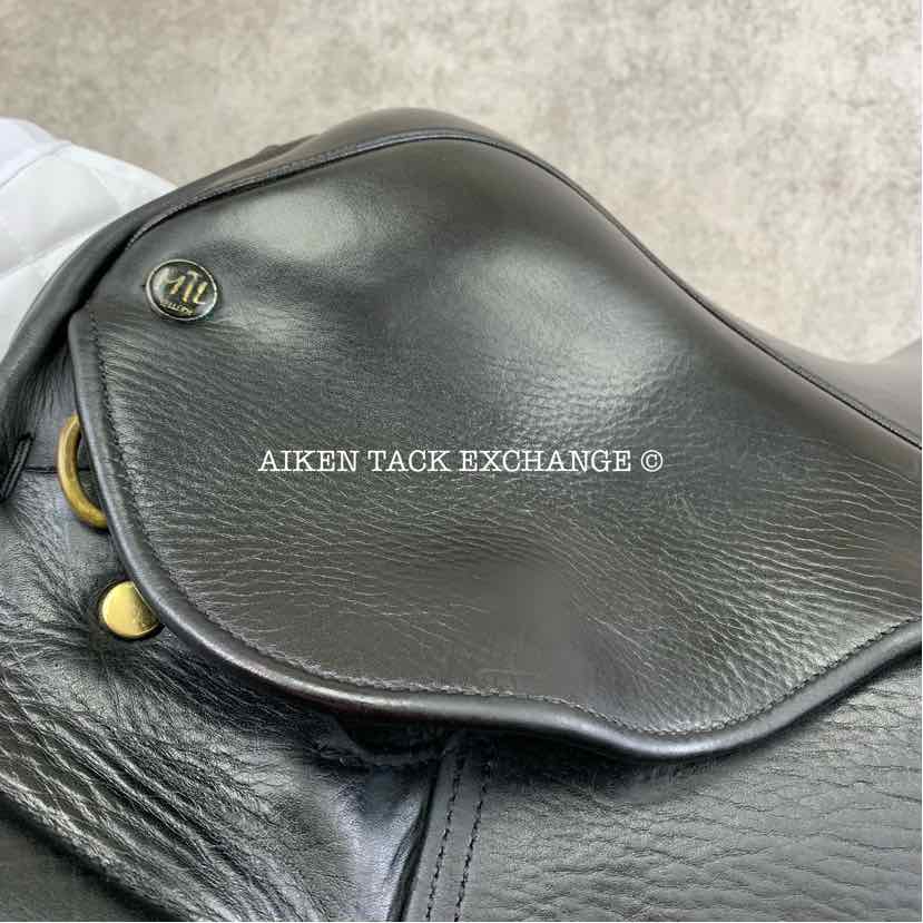 **SOLD** Marcel Toulouse Aachen Dressage Saddle, 17" Seat, Wide Tree, Wool Flocked Panels