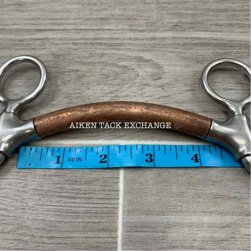 Copper Mullen Mouth Shanked Bit 4.5"