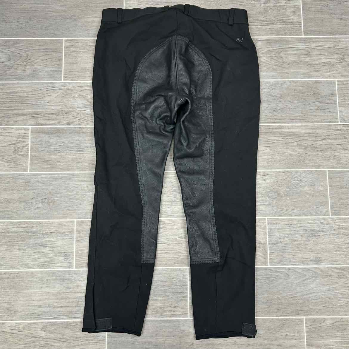 Ovation Leather Full Seat Breeches, Size 32 R