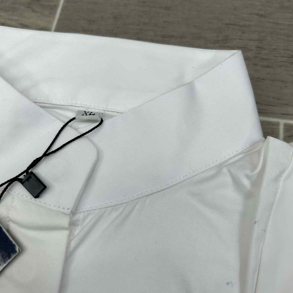 Ovation Elegance Long Sleeve Show Shirt, White, Size X-Large