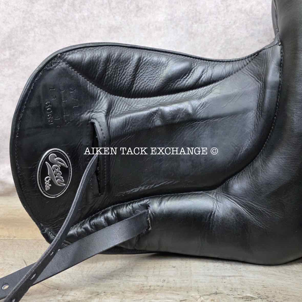 2013 Custom Saddlery Icon Coda Monoflap Dressage Saddle, 18" Seat, Adjustable Tree, Wool Flocked Panels