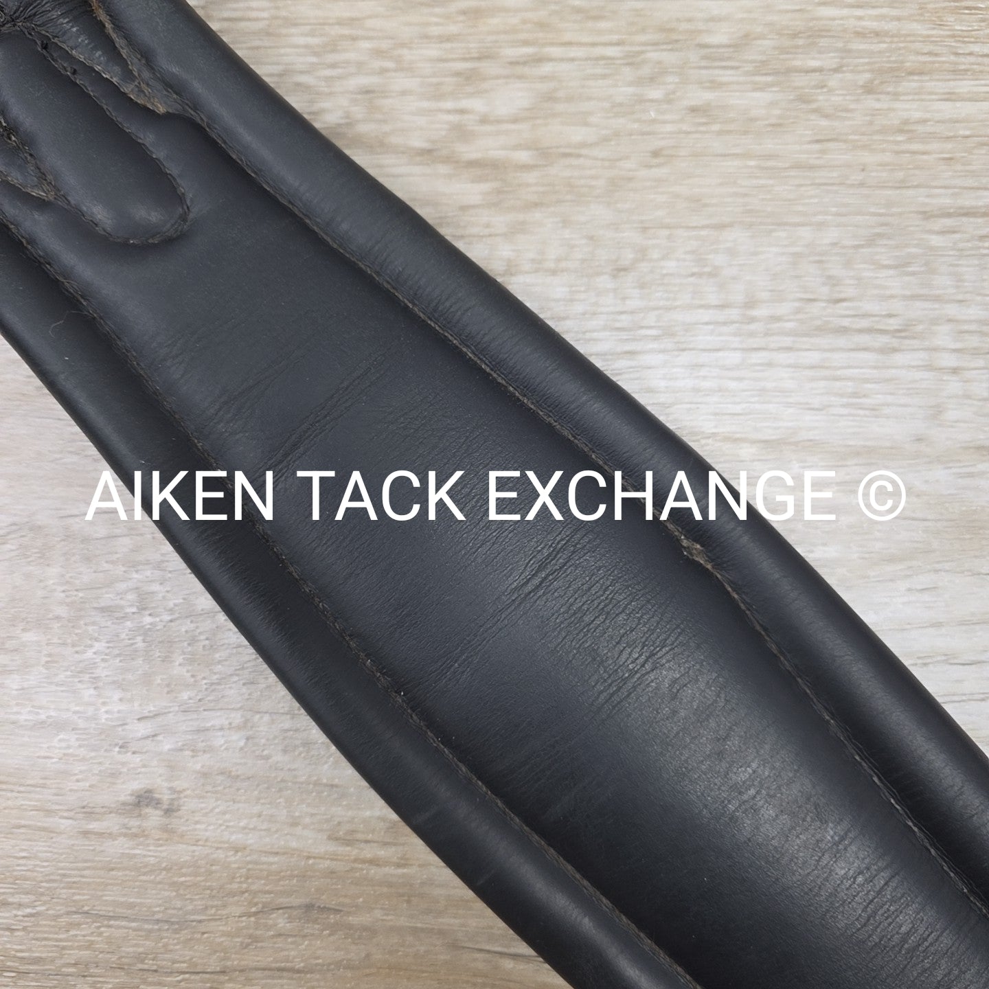 Trilogy Padded Leather Contour Girth, Black, 24"