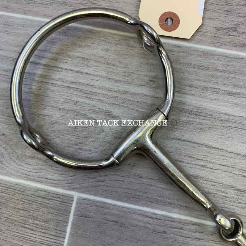 Single Joint Large Ring Eggbutt Polo Gag 5.5"