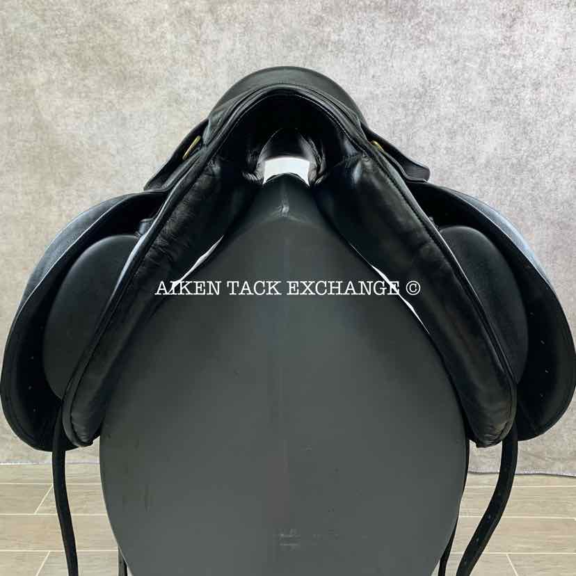 HDR Pro Buffalo Dressage Saddle, 17" Seat, Medium Wide Tree, Wool Flocked Panels