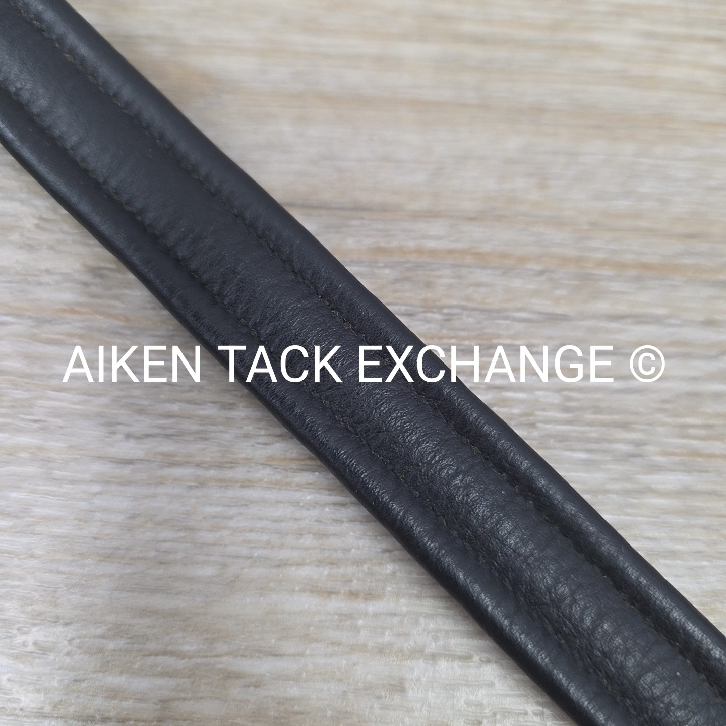 Padded Raised Browband, Black, Size 15"