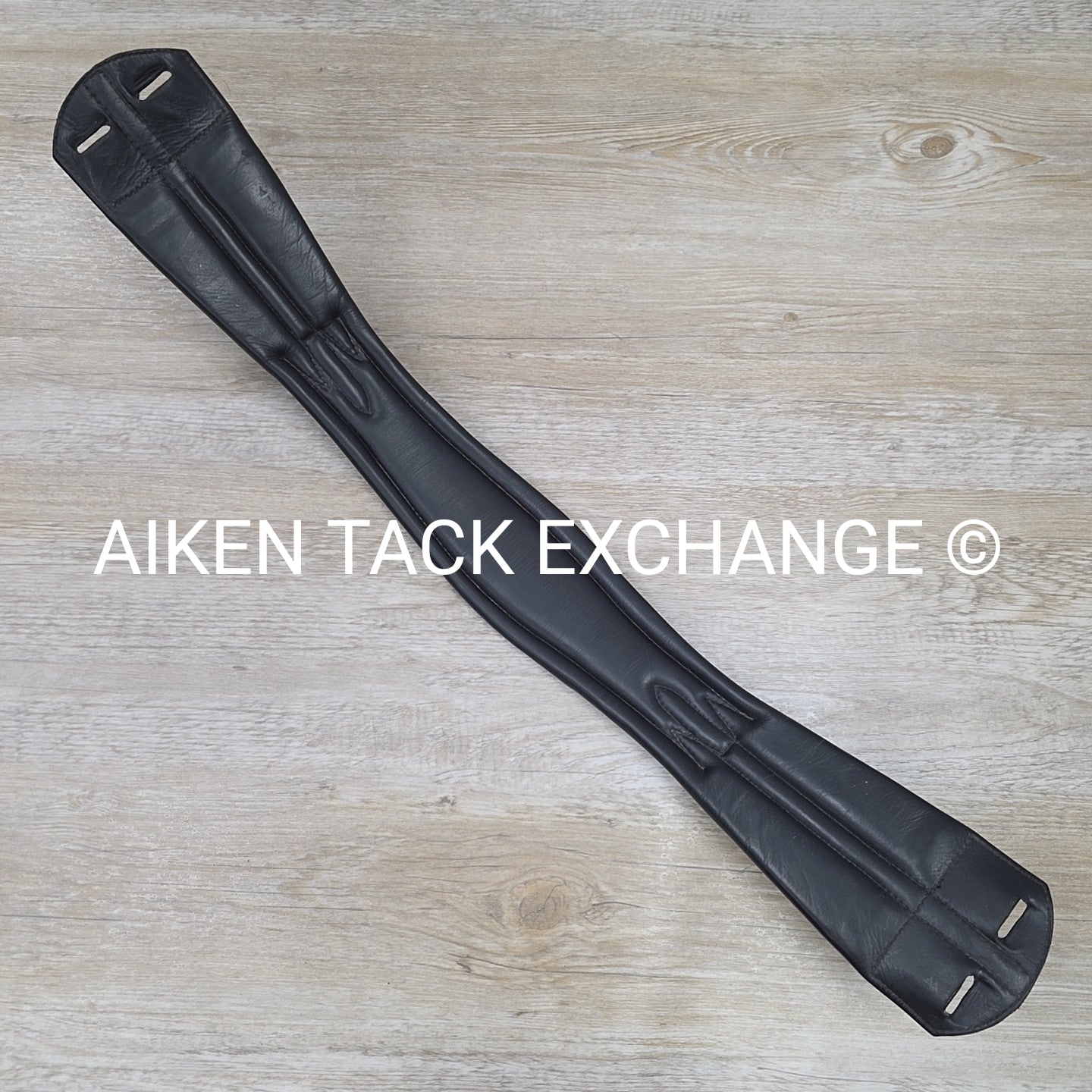 Trilogy Padded Leather Contour Girth, Black, 26"