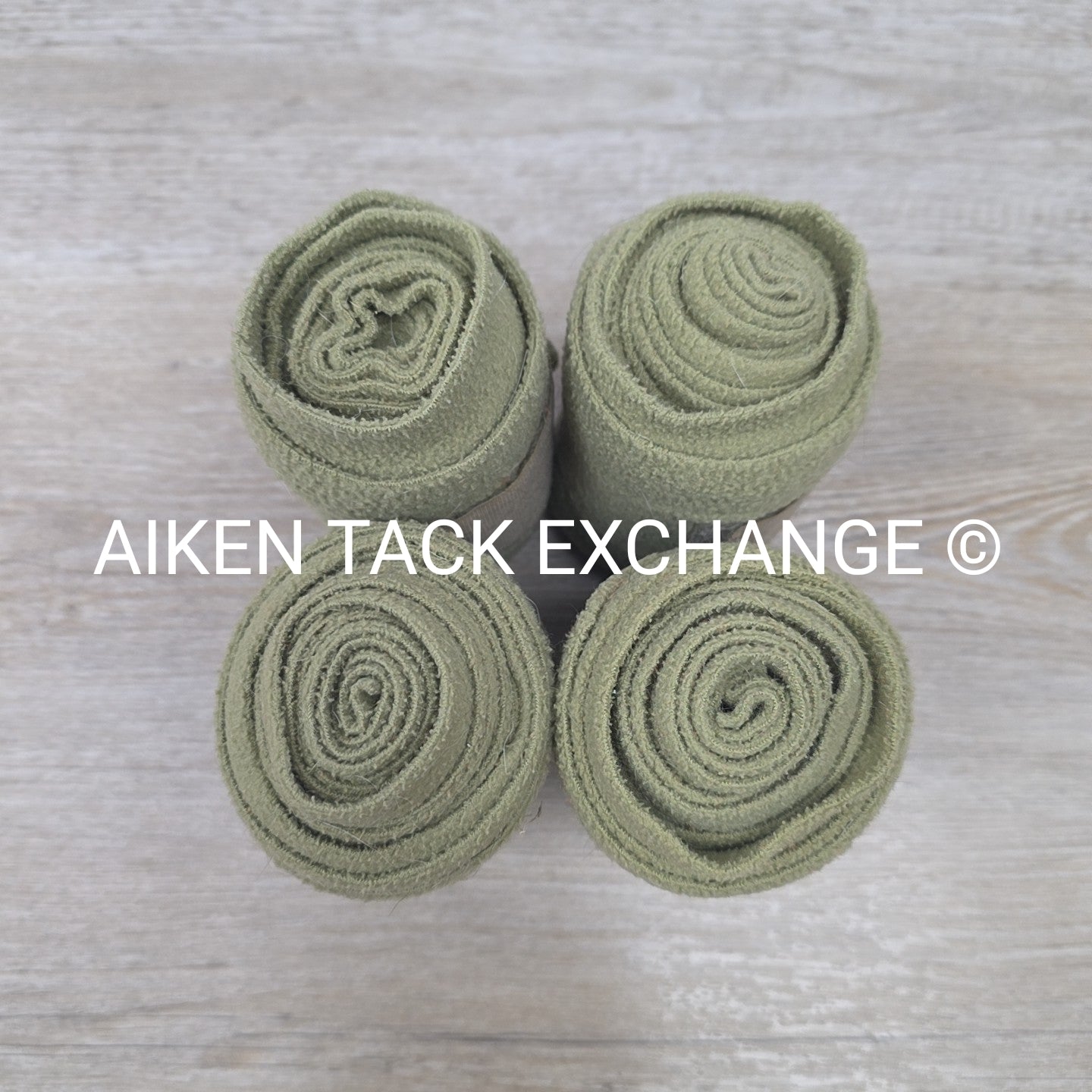 Centaur Fleece Polo Wraps, Olive Green, Set of 4