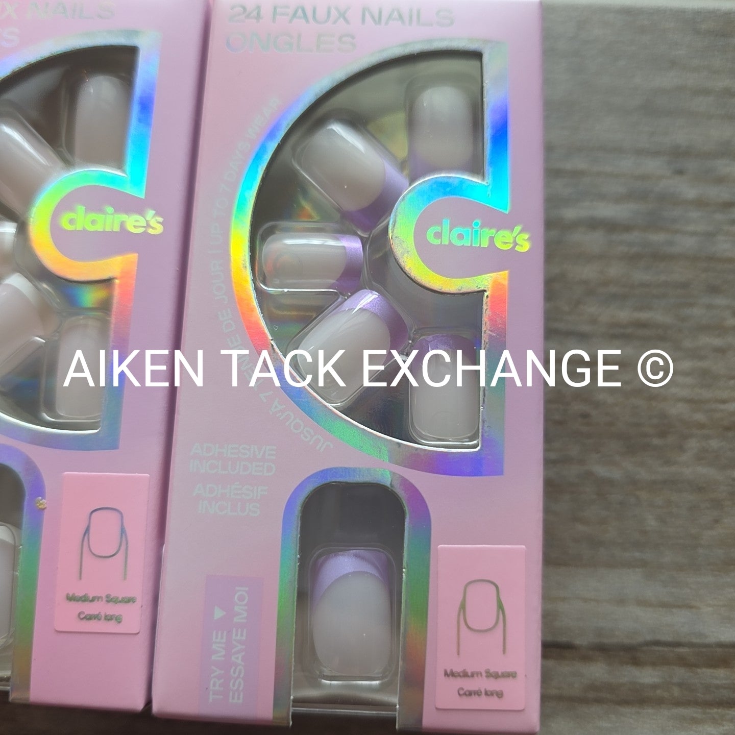 Claire's Press-On Nails (2 Sets) - 24 Count Each (48 Total)