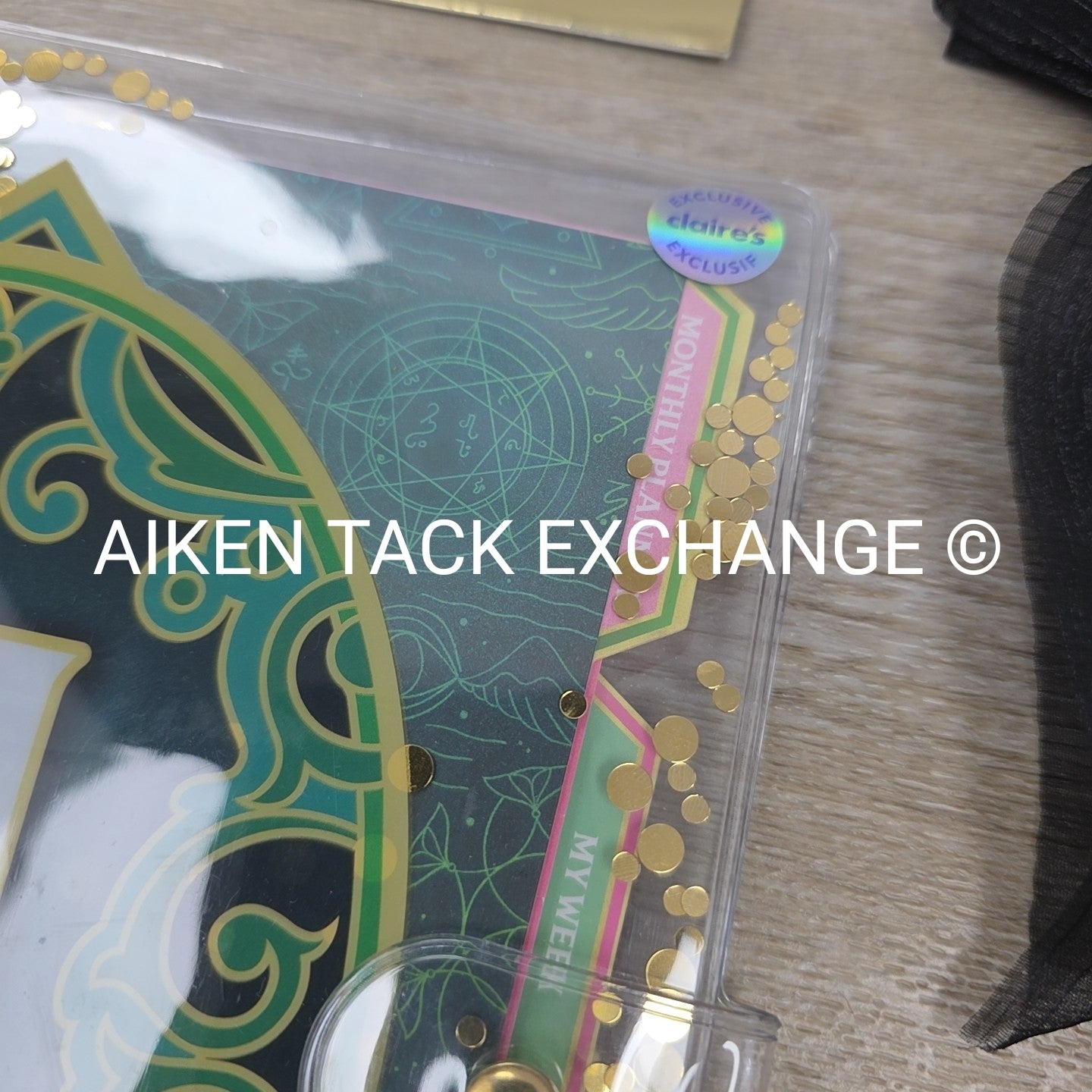 Claire's Wicked Bundle: Shaker Planner, Pin Badges, Hair Clip, Earring Set