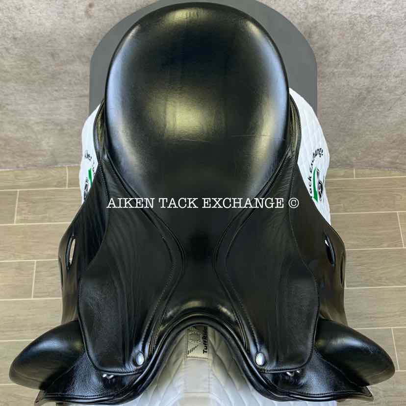 Equation Saddlery Dressage Saddle, 18" Seat, Short Flap, Wide Tree, Wool Flocked Panels