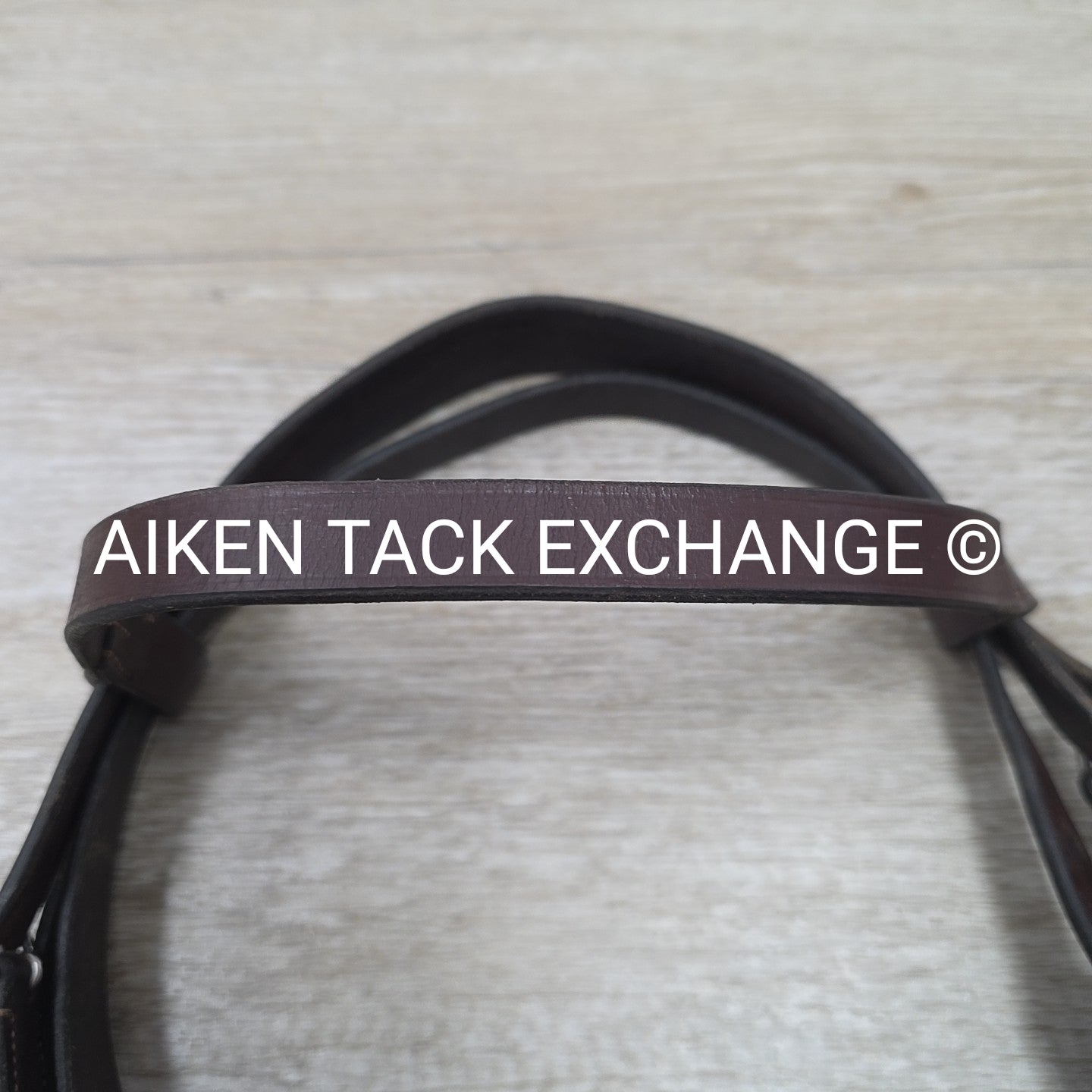 Horse Country Flat Hunt Bridle, No Reins, Brown, Size Full