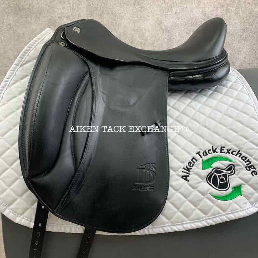 2016 Prestige X-D1D K Zero Monoflap Dressage Saddle, 17" Seat, Wide Tree, Wool Flocked Panels