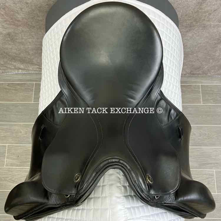 **SOLD** 2002 Kieffer Lech DL Dressage Saddle, 17" Seat, Medium Tree, Wool Flocked Panels