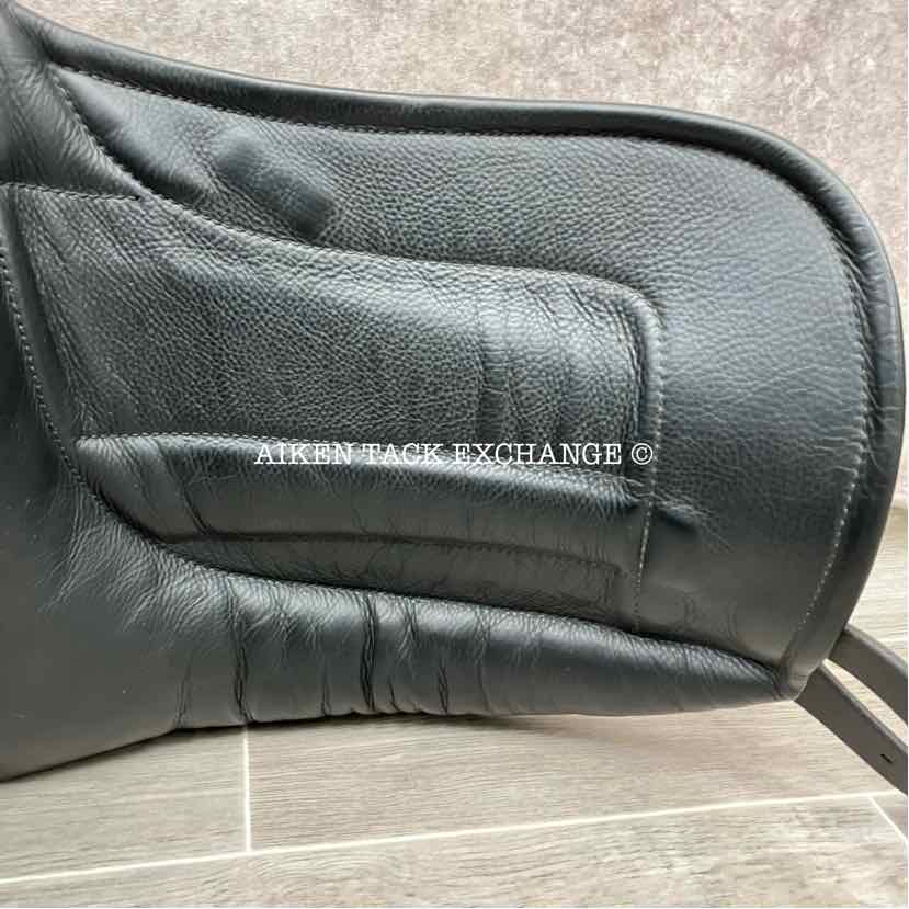 2021 Black Country Vinici Monoflap Dressage Saddle, 17" Seat, Wide Tree, Wool Flocked Panels