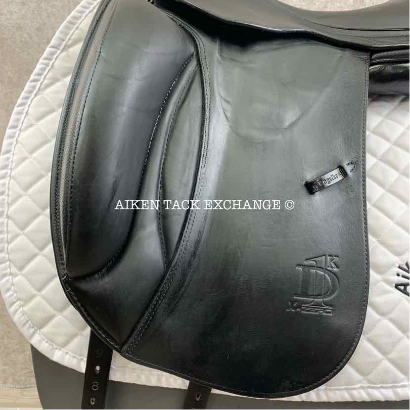 2016 Prestige X-D1D K Zero Monoflap Dressage Saddle, 17" Seat, Wide Tree, Wool Flocked Panels