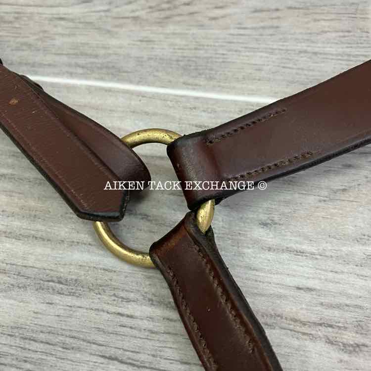Ovation Elastic Flat Breastplate, Brown, Size Full