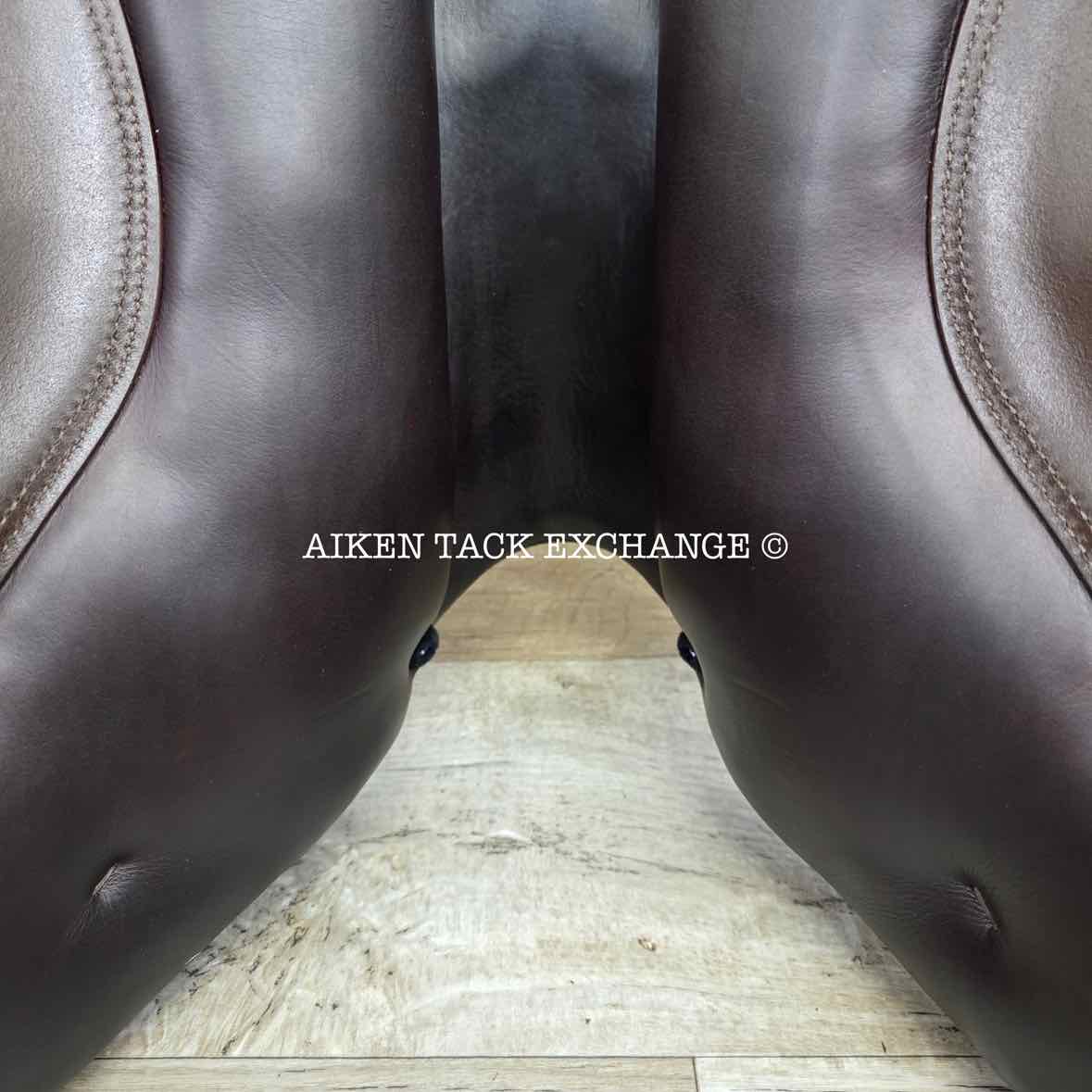 2021 Prestige X-Perience Close Contact Jump Saddle, 17" Seat, 34 Tree - Medium, Wool Flocked Panels