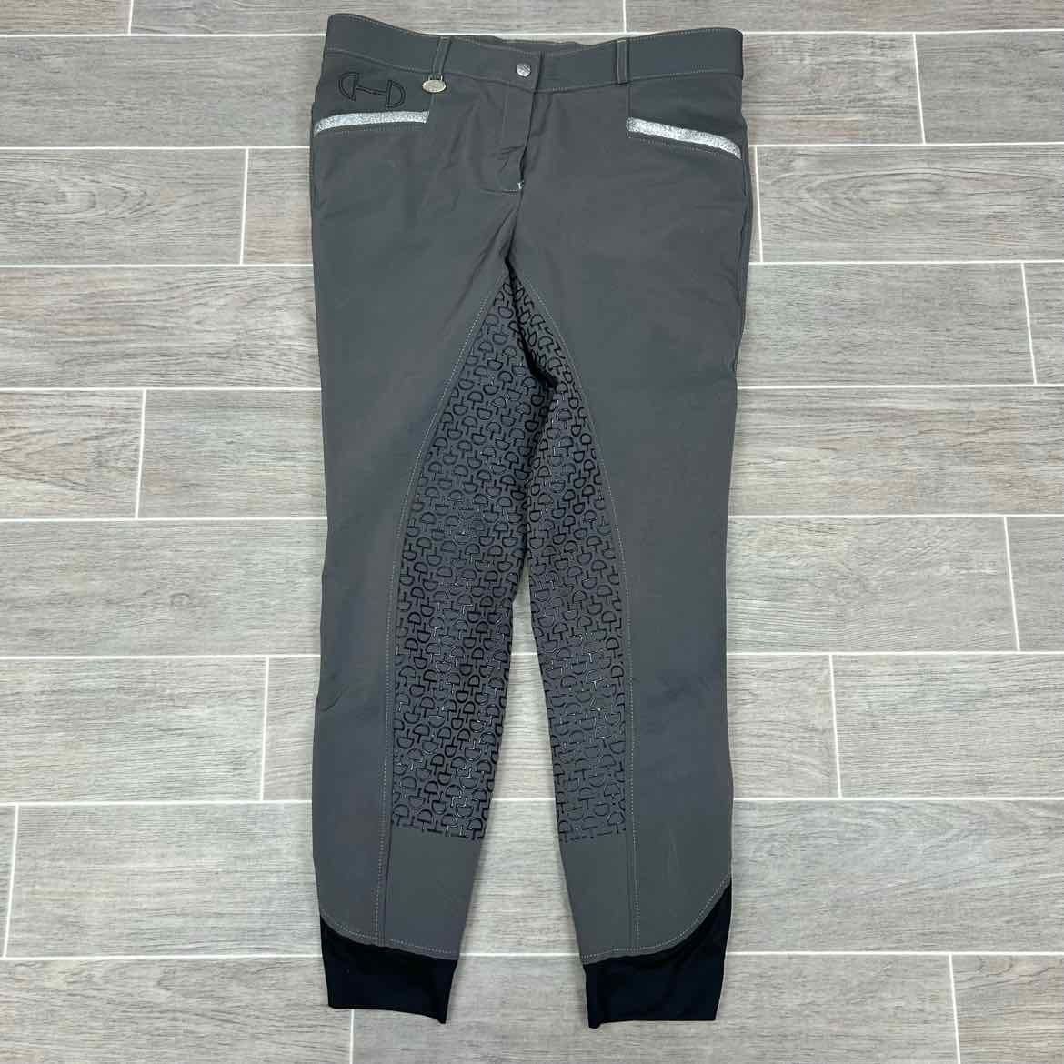 KL Select USG "Meghan" Silicone Grip Full Seat Breeches, Size 30