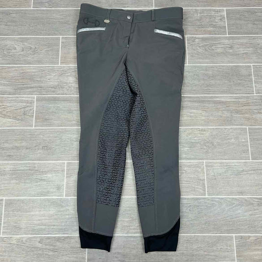 KL Select USG "Meghan" Silicone Grip Full Seat Breeches, Size 30