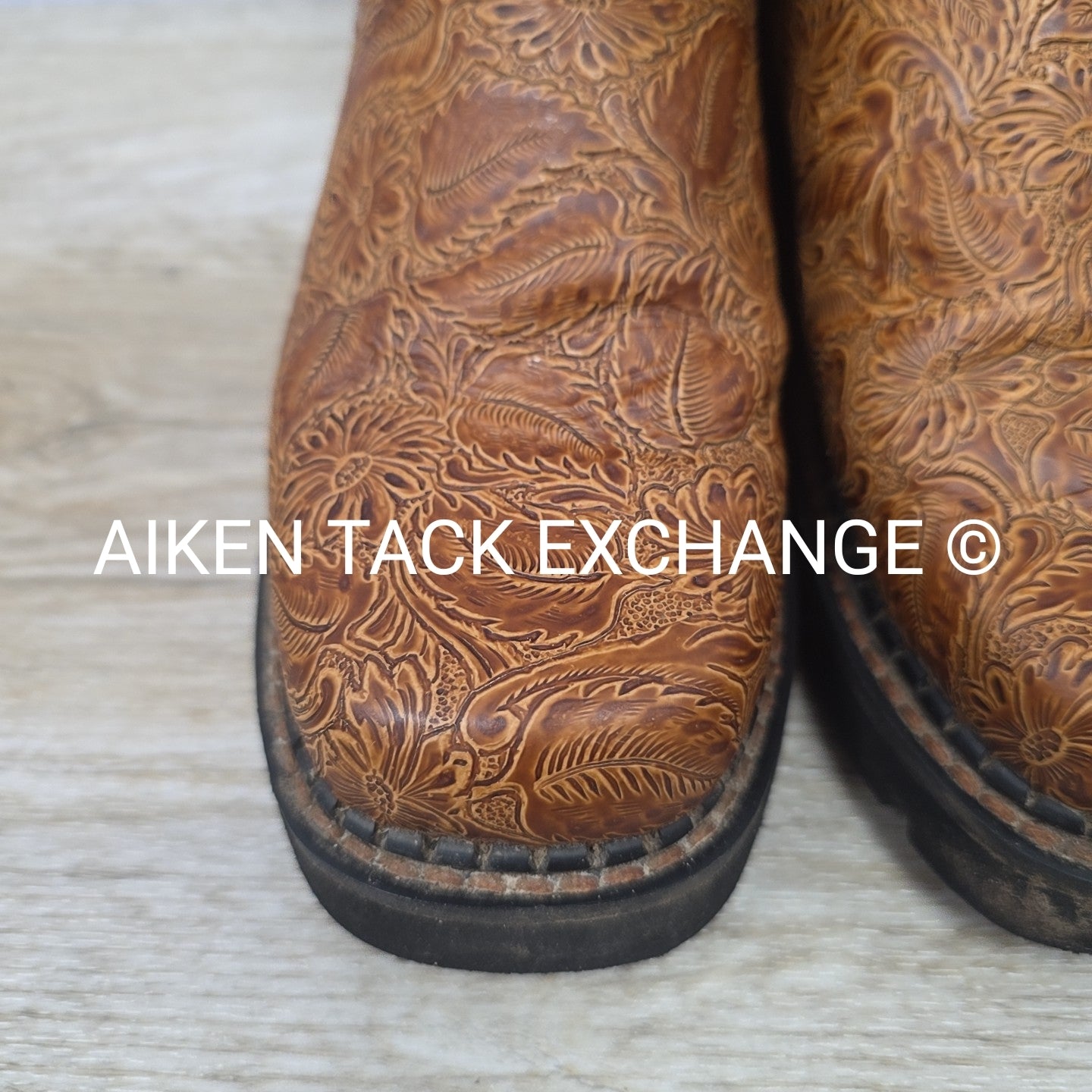 Justin Gyspy Embossed Steel Toe Boots, Women's 6.5