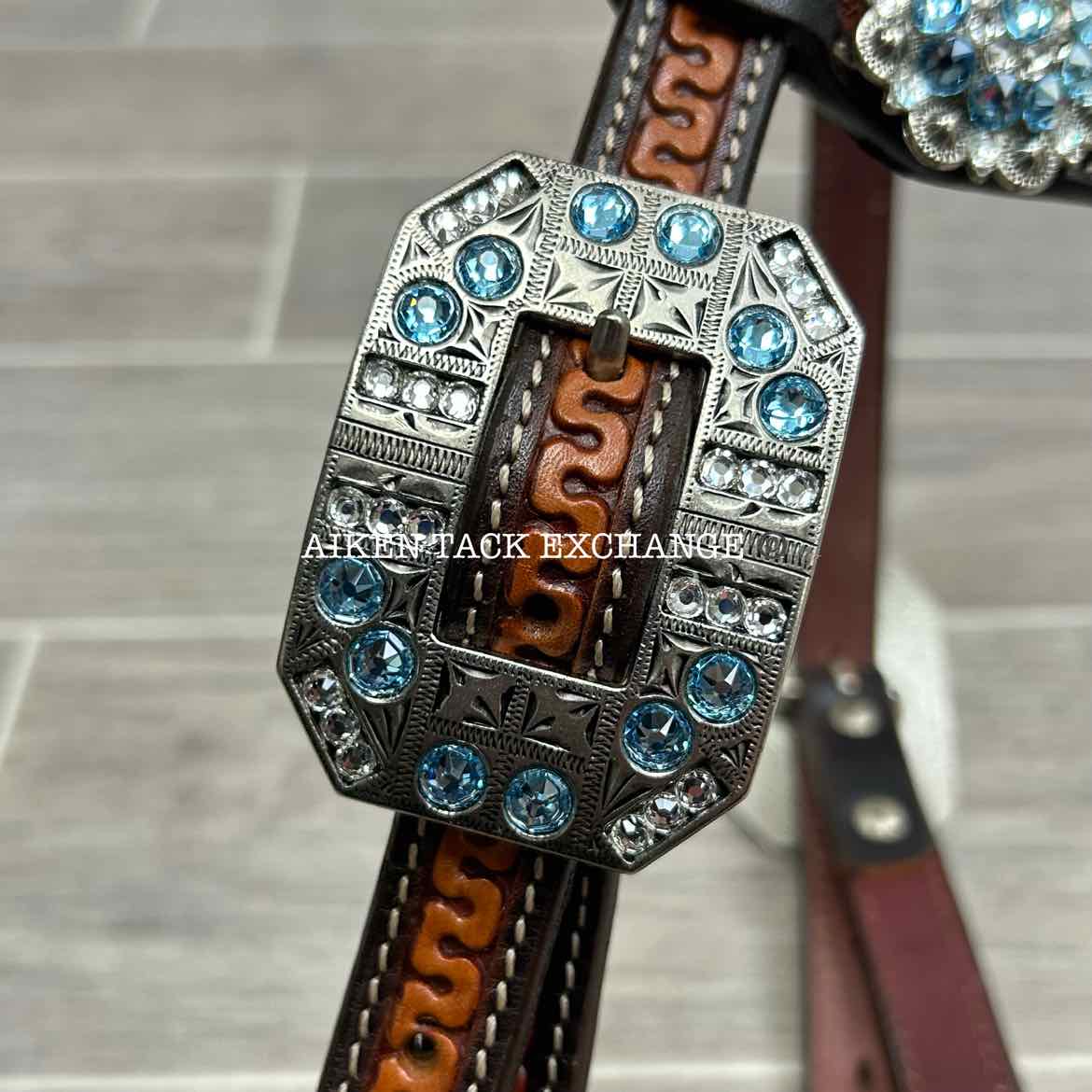 One Ear Western Headstall with Bling
