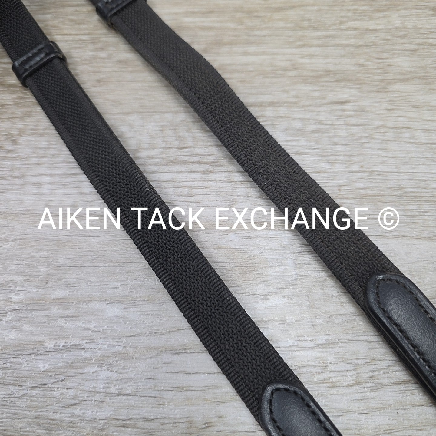 Double Layer Grip Anti-Slip Reins with Hand Loops, Black, 54"