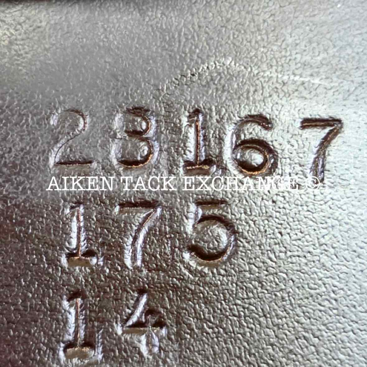 2022 Custom Saddlery Fleur De Lys Monoflap Jump Saddle, 17.5" Seat, Adjustable Tree, Wool Flocked Panels