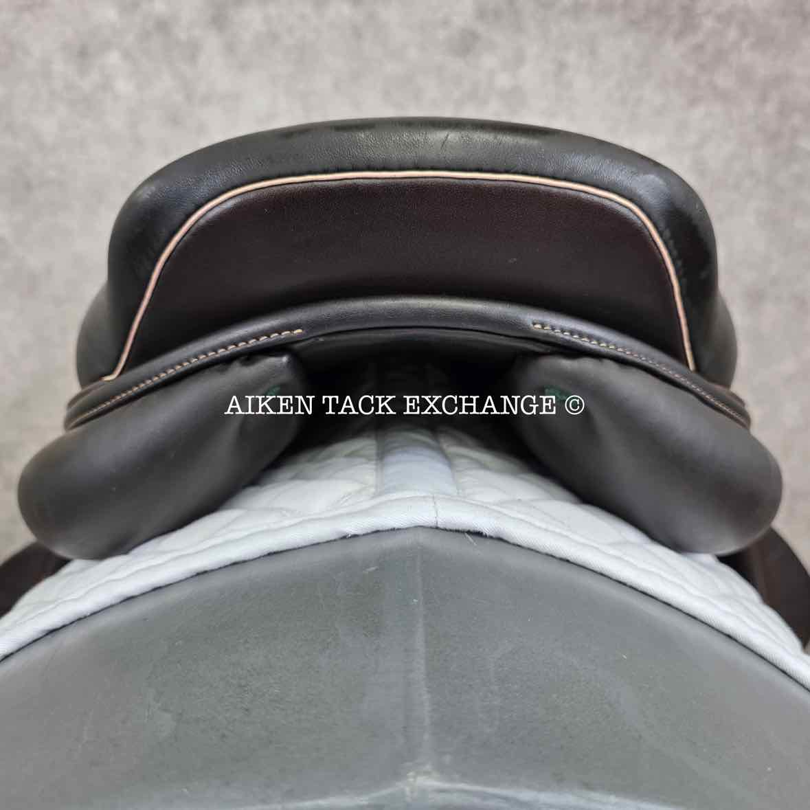 2014 Herve Godignon Jump'In Monoflap Jump Saddle, 17.5" Seat, 3A Flap, Medium Tree, Foam Panels