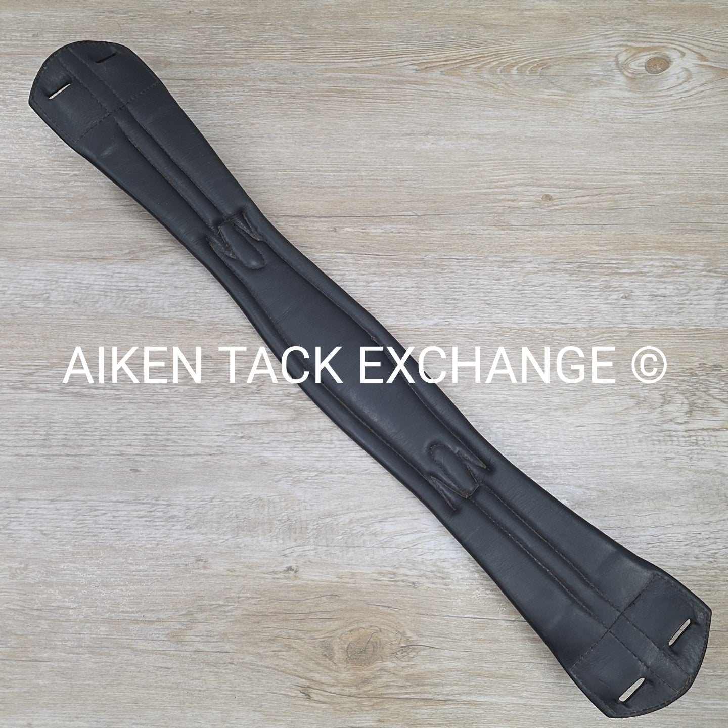 Trilogy Padded Leather Contour Girth, Black, 24"