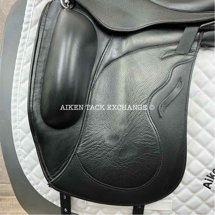 2023 Envy by Custom Saddlery Rhythm Monoflap Dressage Saddle, 17" Seat, Adjustable Tree, Wool Flocked Panels
