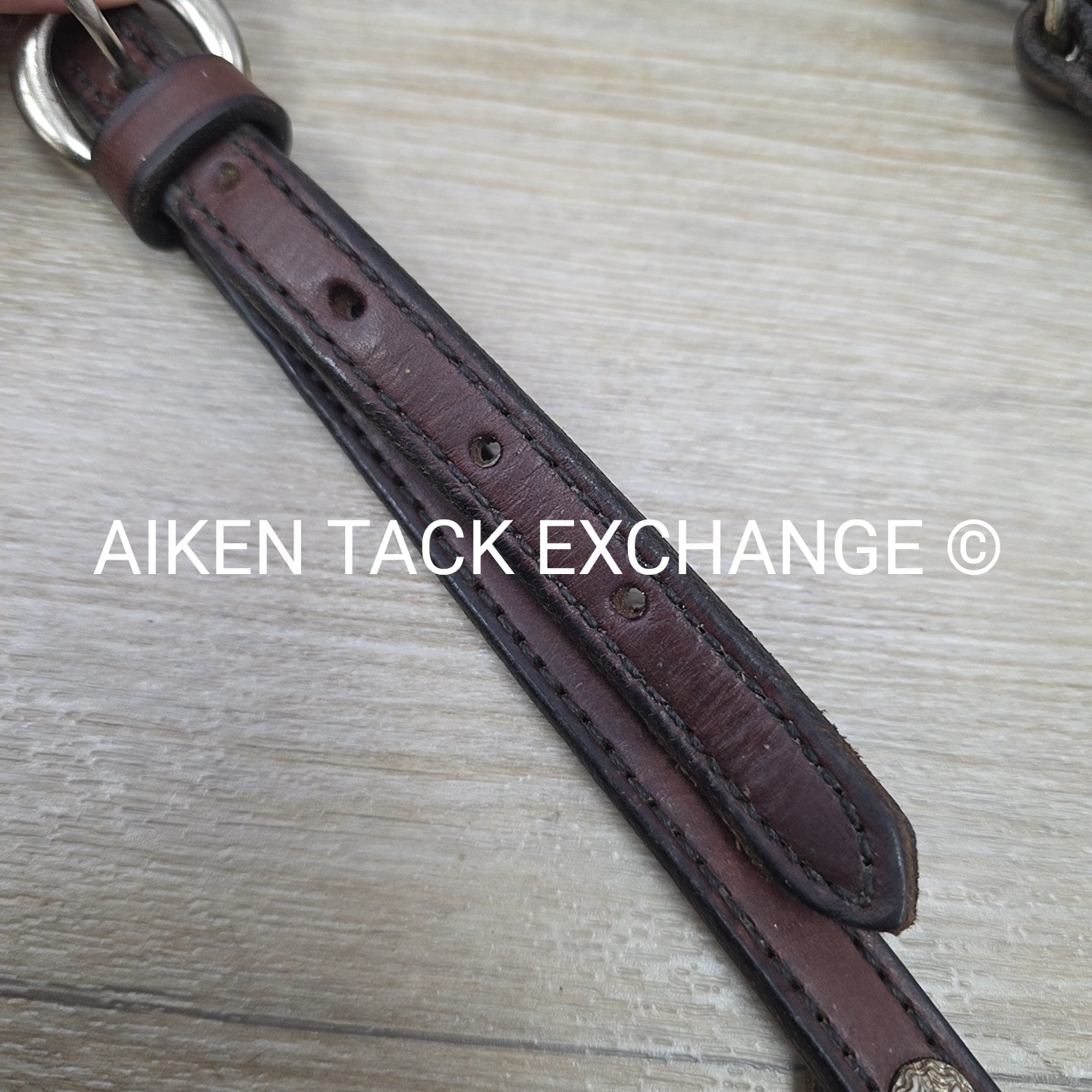 Tory Leather One Ear Headstall, No Reins, Brown, Size Full