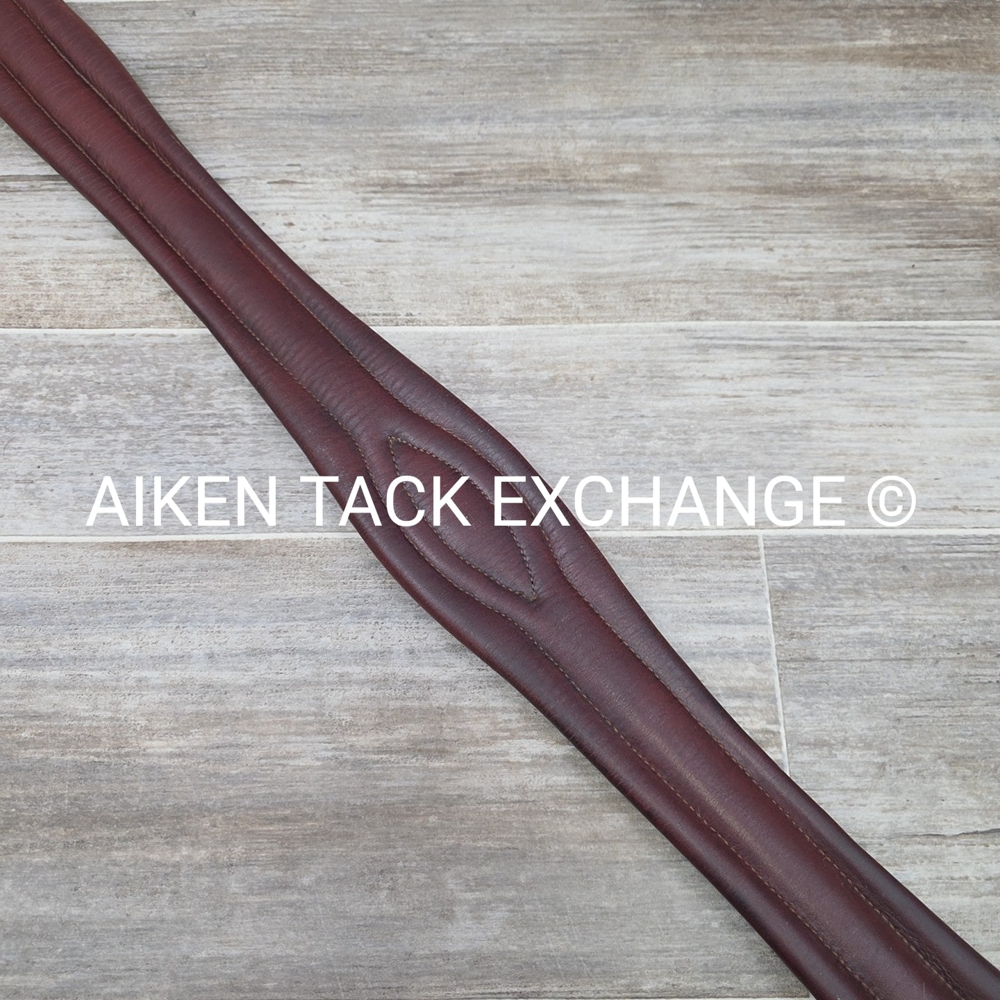 CWD Classic Leather Girth with Double End Elastic, Brown, 52"