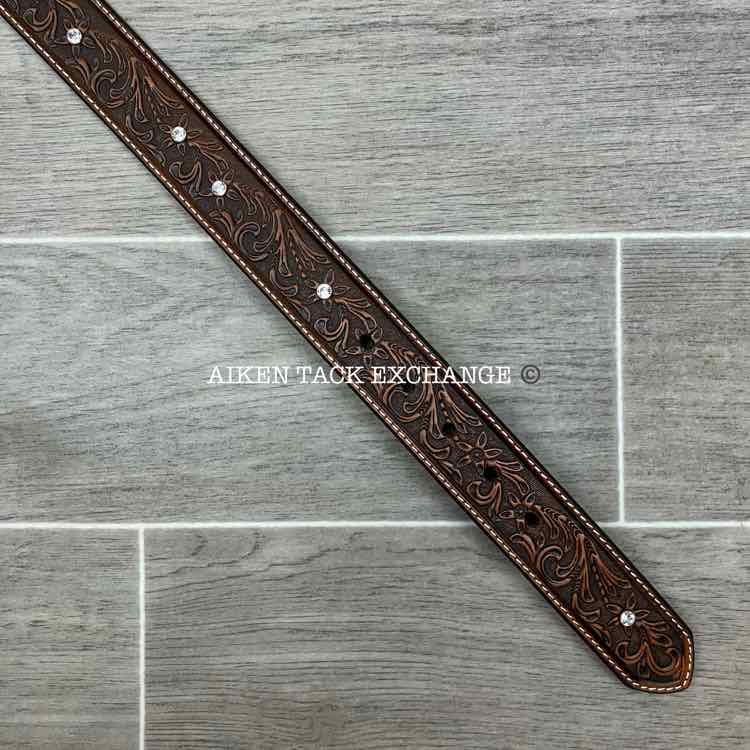 Shyanne Leather Belt with Nocona Belt Buckle, Size Large