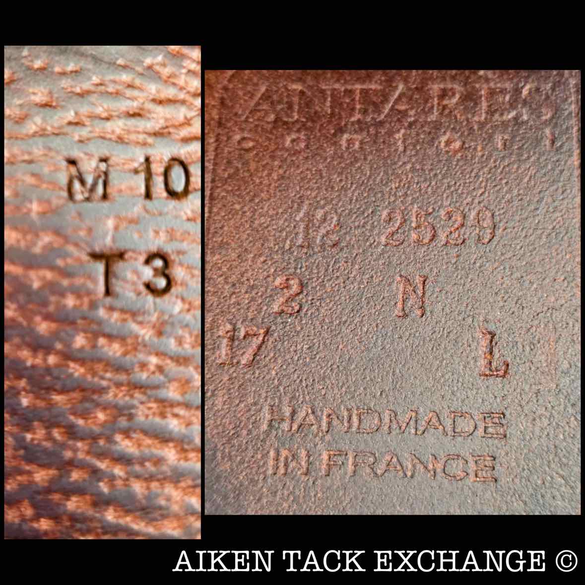 2012 Antares Comfort Close Contact Jump Saddle, 17" Seat, 2N Flap, Medium Wide Tree, Foam Panels