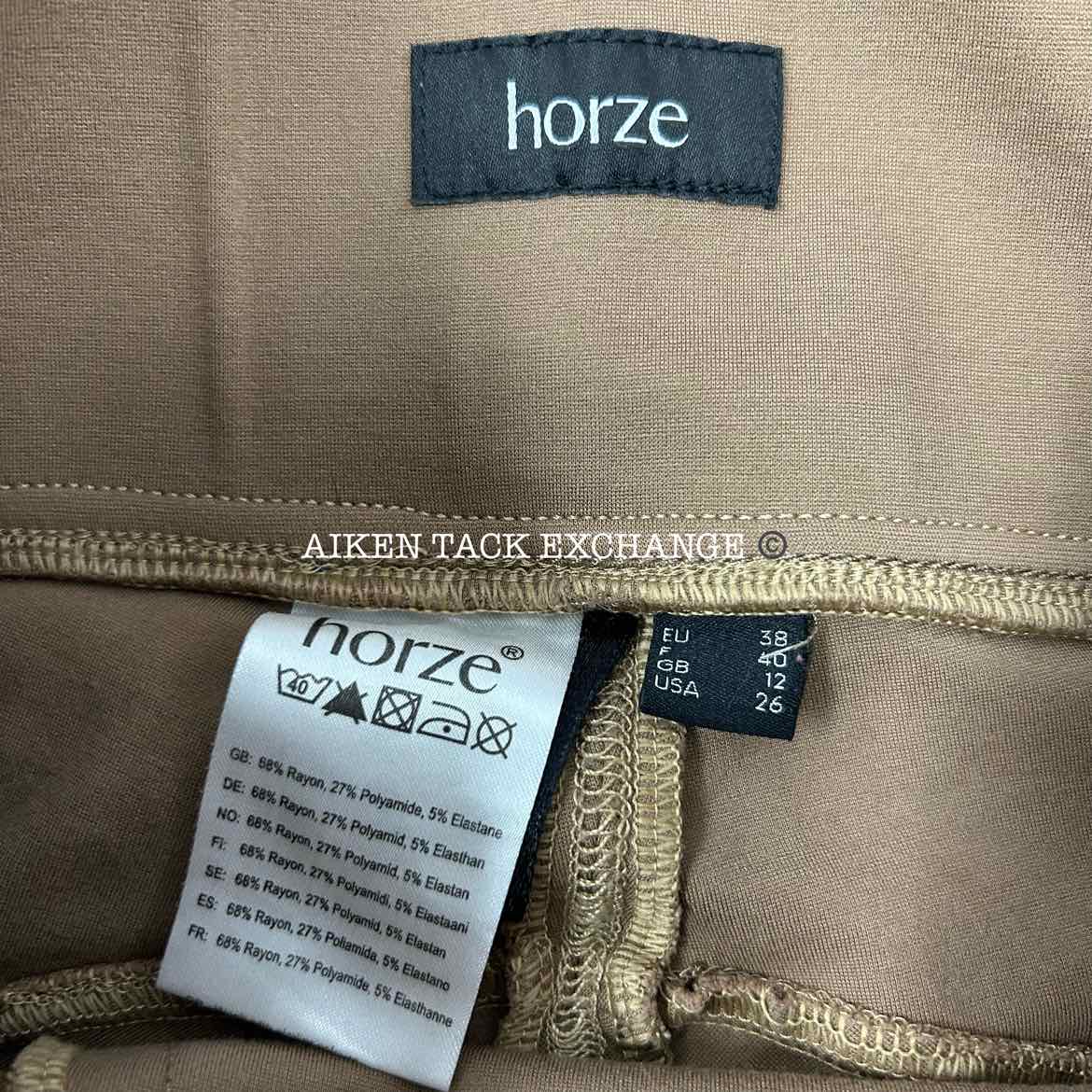 Horze Silicone Grip Full Seat High Rise Riding Tights, Women's 26