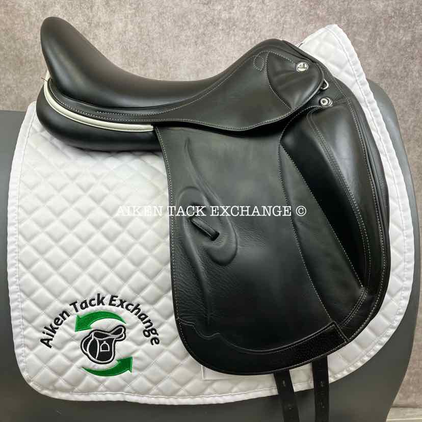 2018 Prestige Venus K Monoflap Dressage Saddle, 18" Seat, 32 Tree - Medium, Wool Flocked Panels
