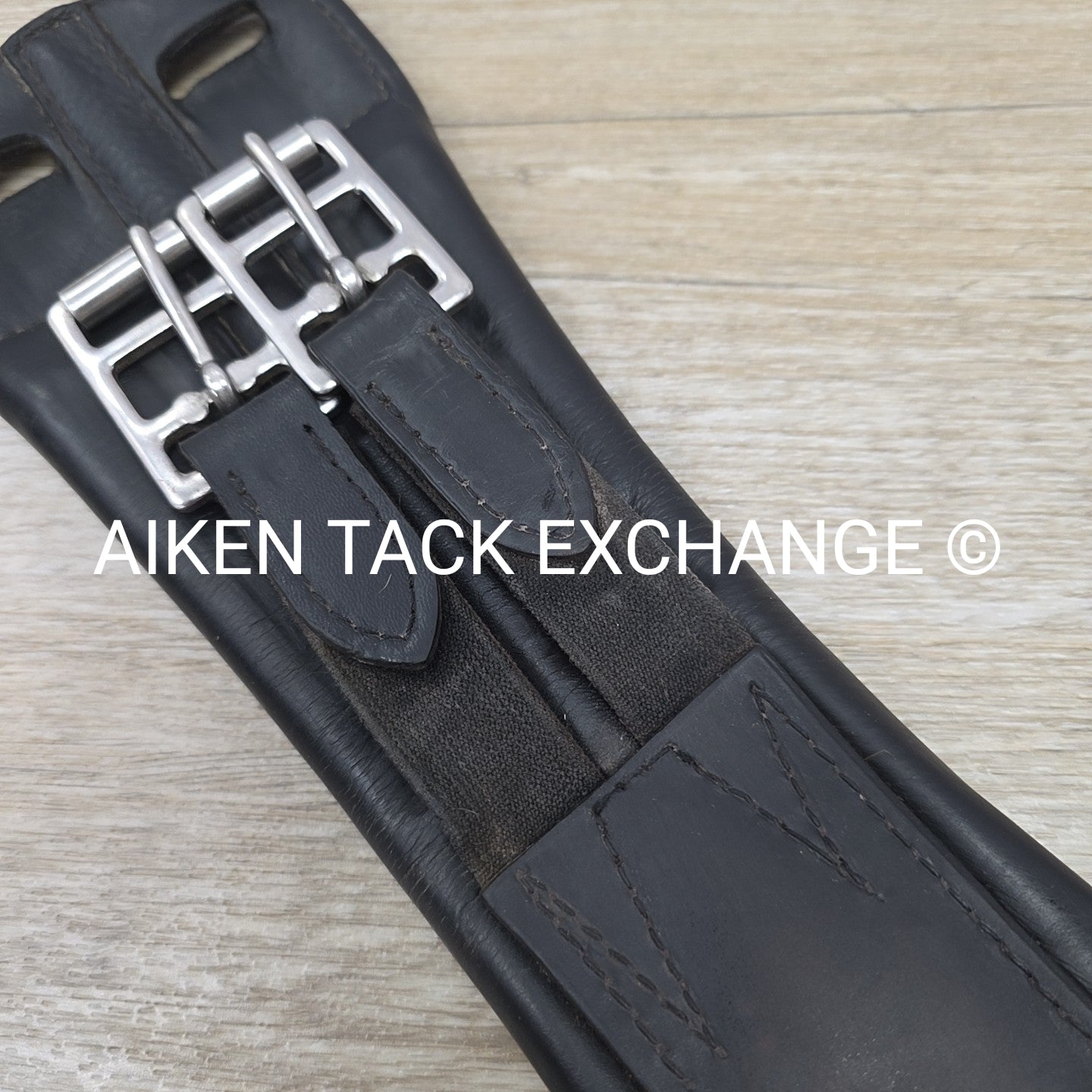 Trilogy Padded Leather Contour Girth, Black, 24"
